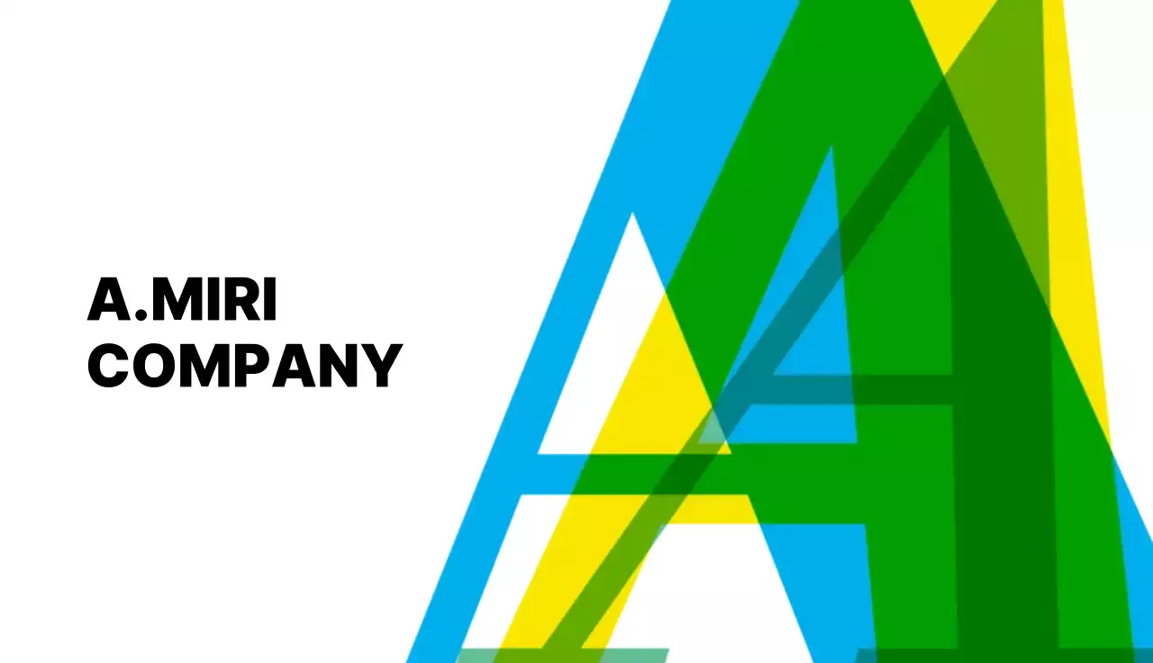 파랑 기하학 로고 디자인