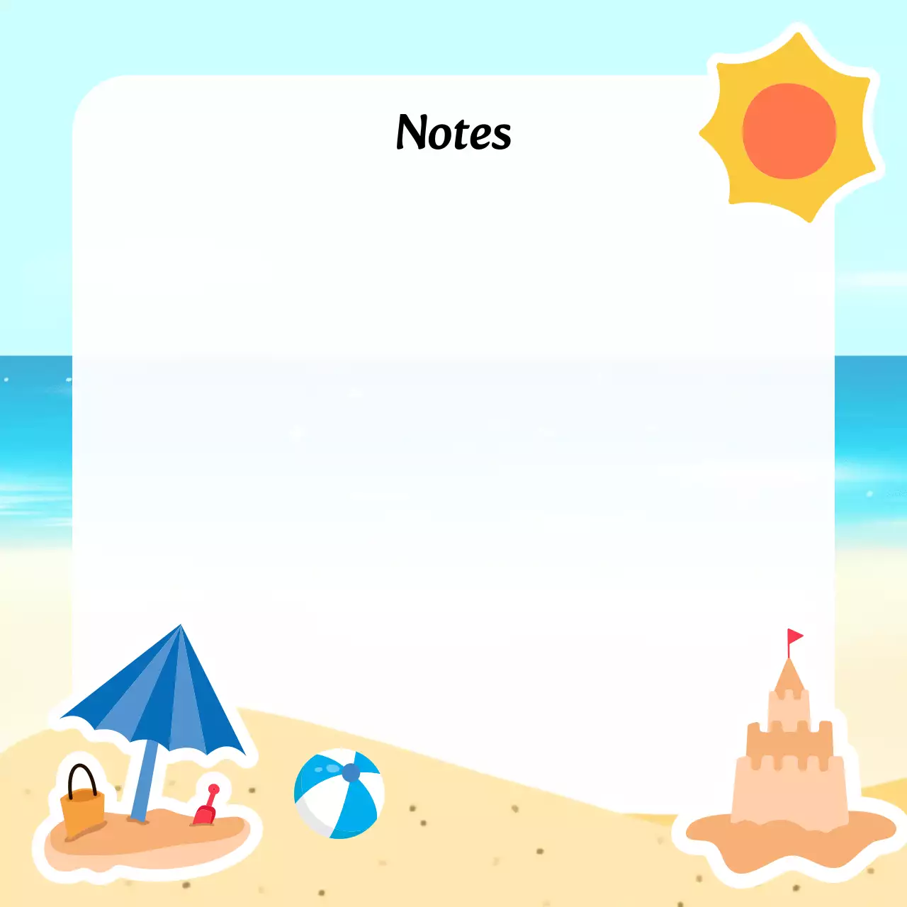 Perencana Catatan Tropis Biru