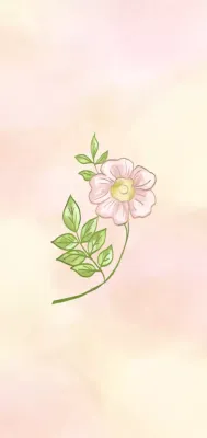 pink botanical flower invitation