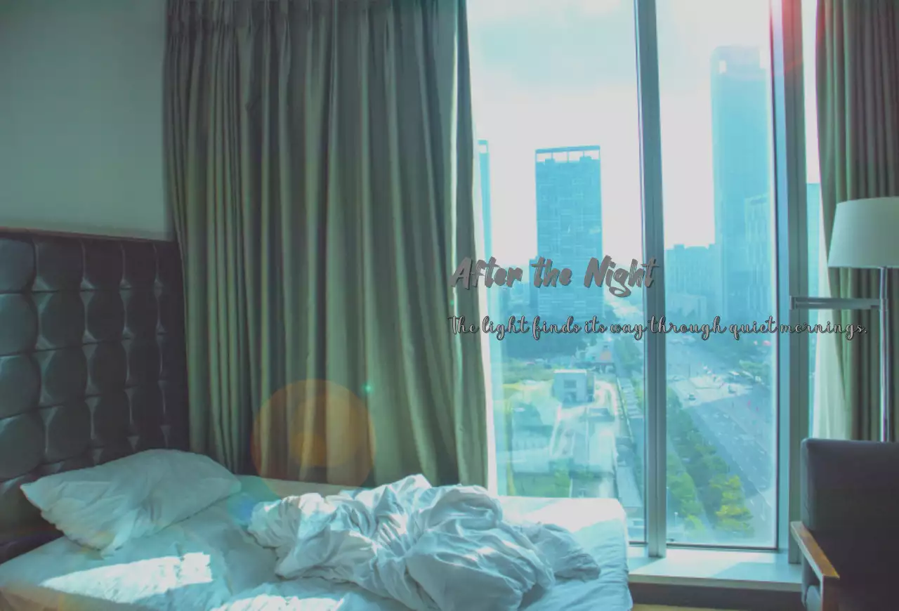 호텔의 아침 시티뷰