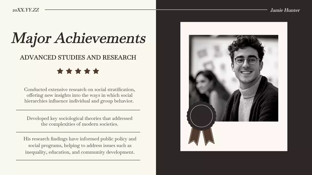 Brown Classic Biography Presentation