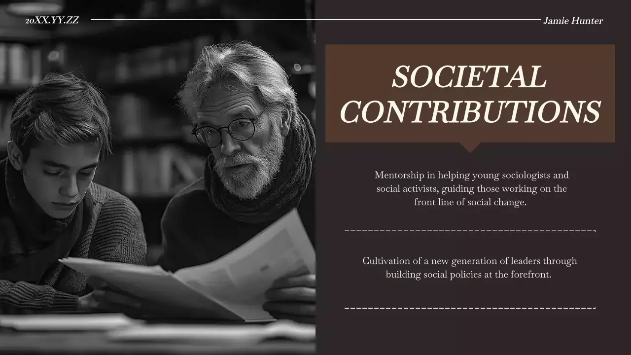 Brown Classic Biography Presentation