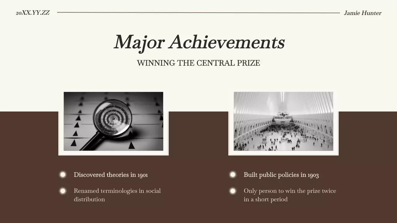 Brown Classic Biography Presentation