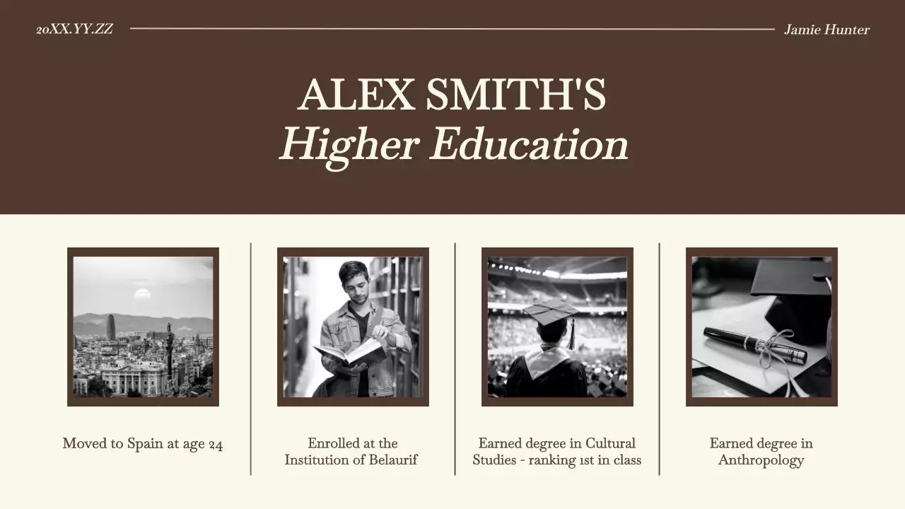 Brown Classic Biography Presentation