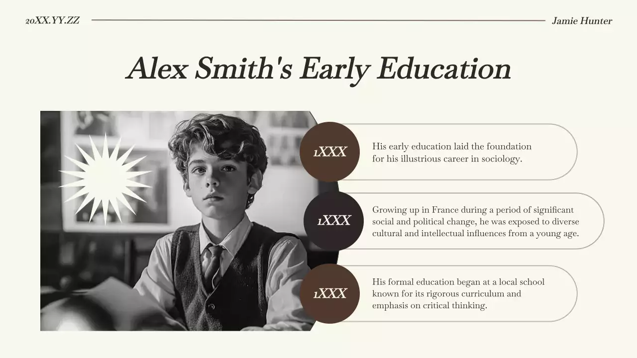 Brown Classic Biography Presentation