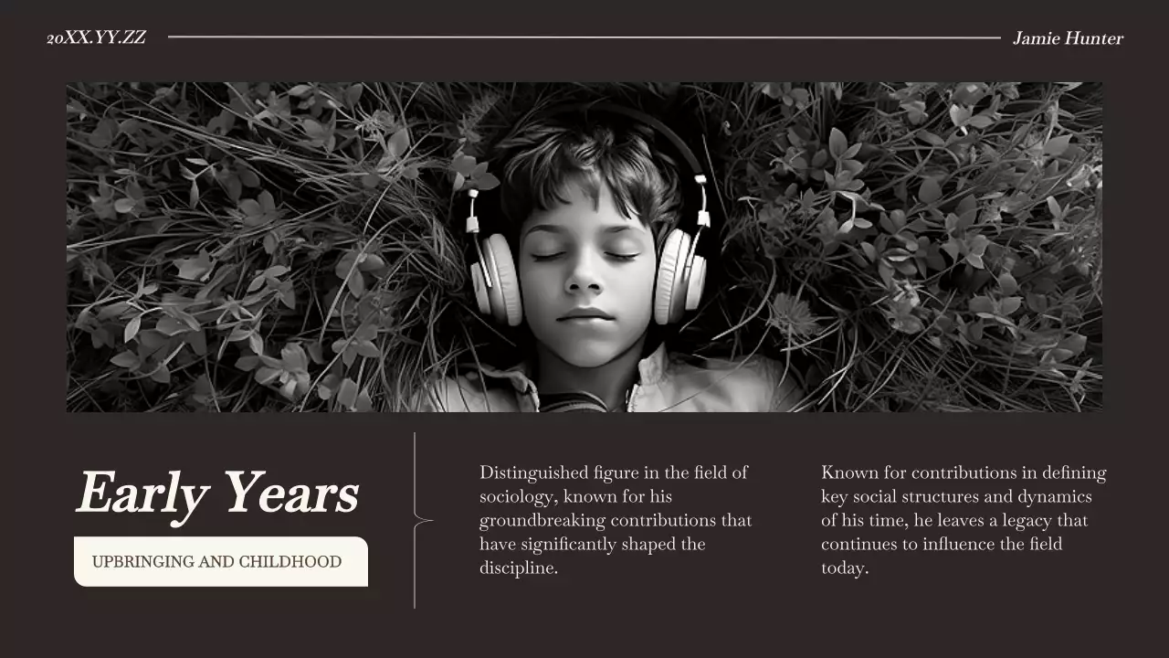 Brown Classic Biography Presentation