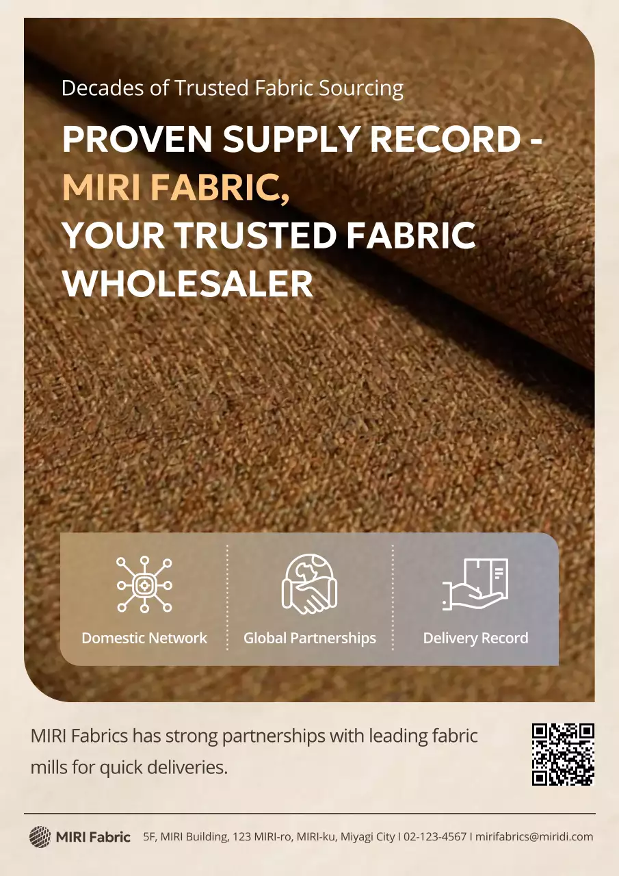 brown professional fabric promotion