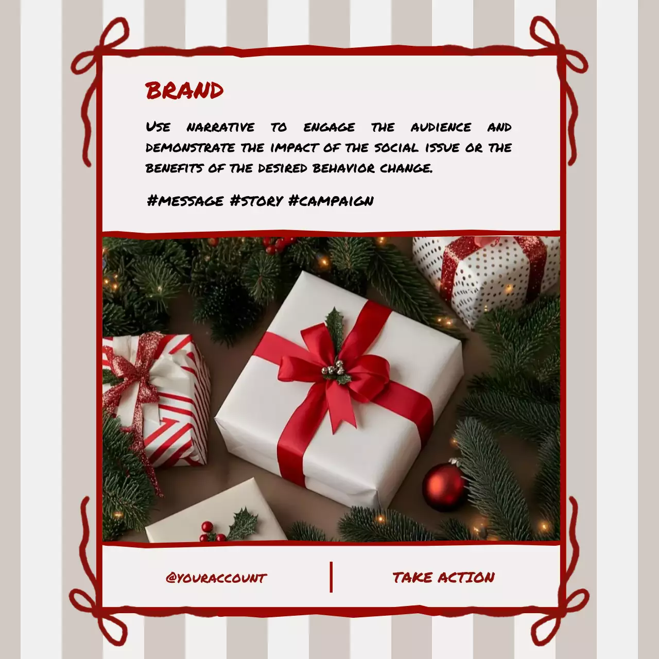 Red Elegant Holiday Promotion Social Media Post