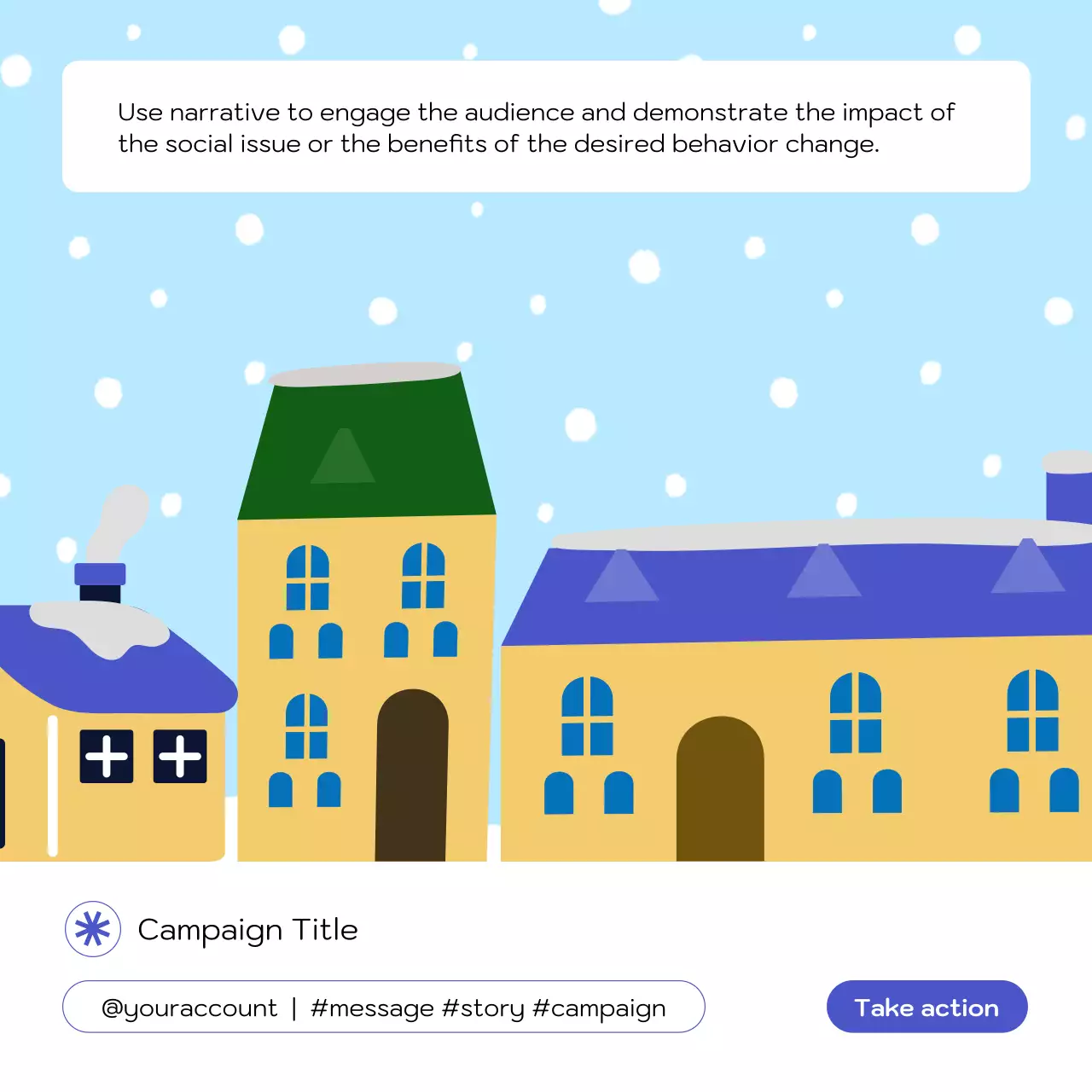 Blue Minimal Social Campaign Announcement Social Media Post