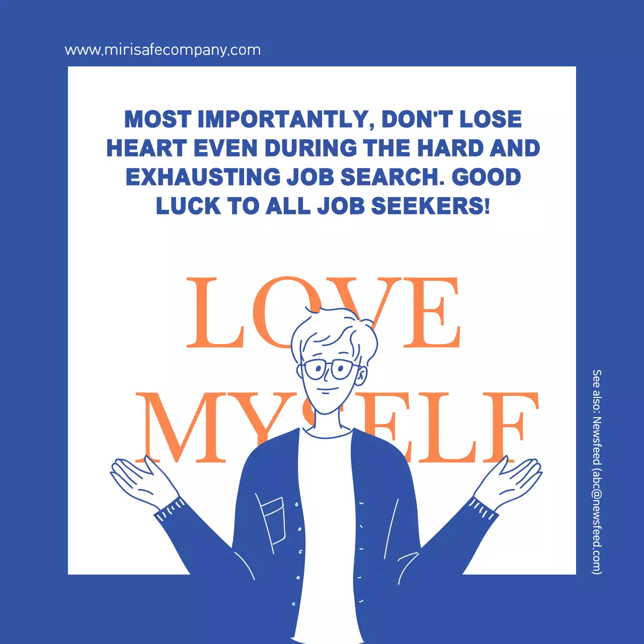 Blue Simple Employment Guide Instagram Carousel