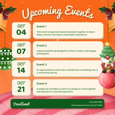Orange Festive Event Announcement Instagram Post