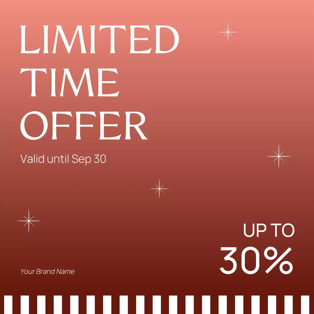 Red Elegant Christmas Sale Promotion Instagram Post