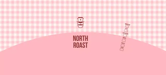 ピンク キュート コーヒー ラベル