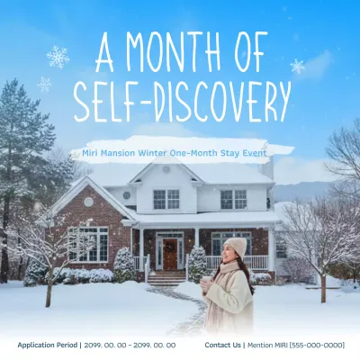 white rustic winter event