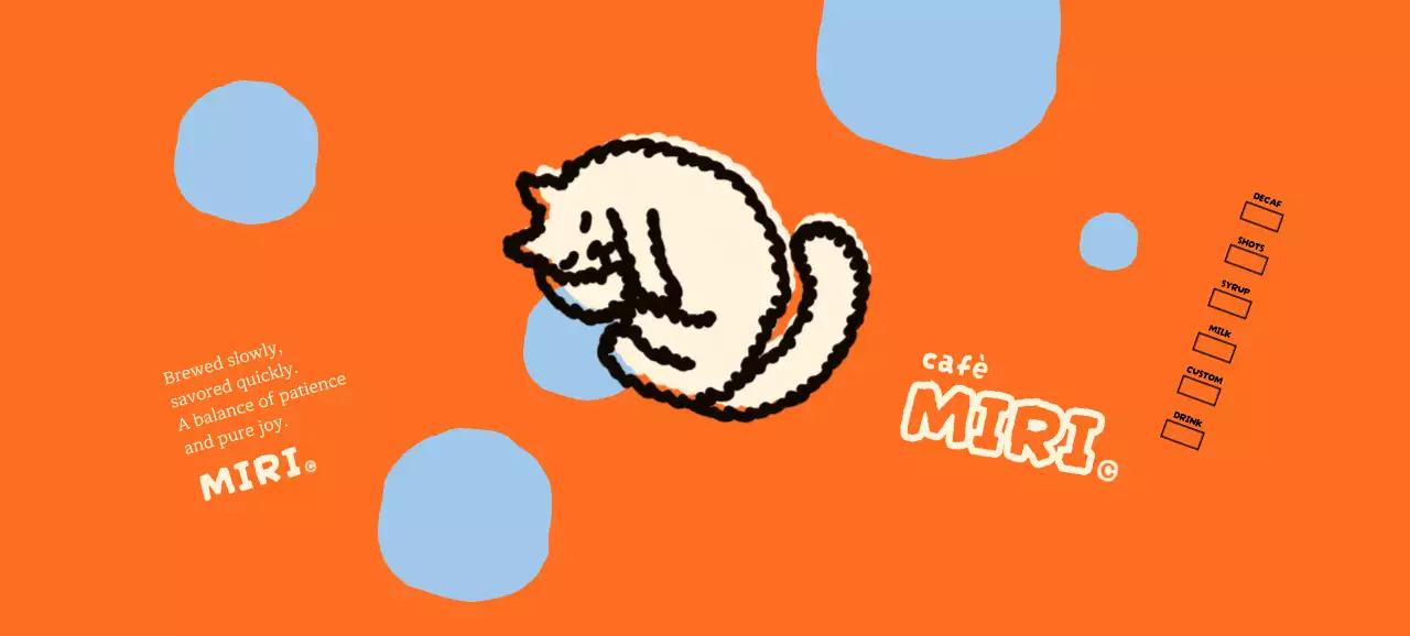 オレンジ ポップ カフェ カップスリーブ