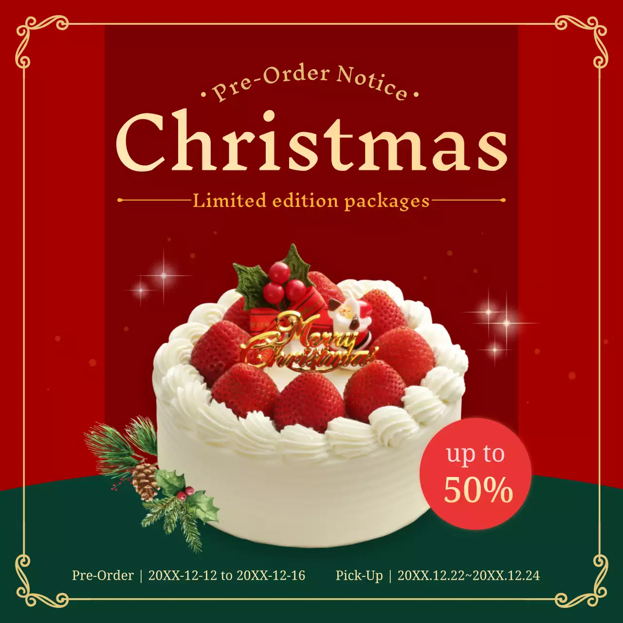 khuyến mãi Giáng sinh đỏ