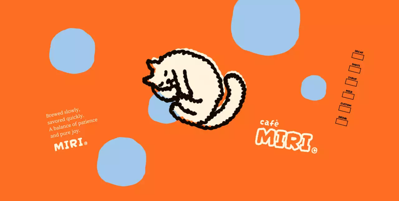 オレンジ ポップ カフェ カップスリーブ