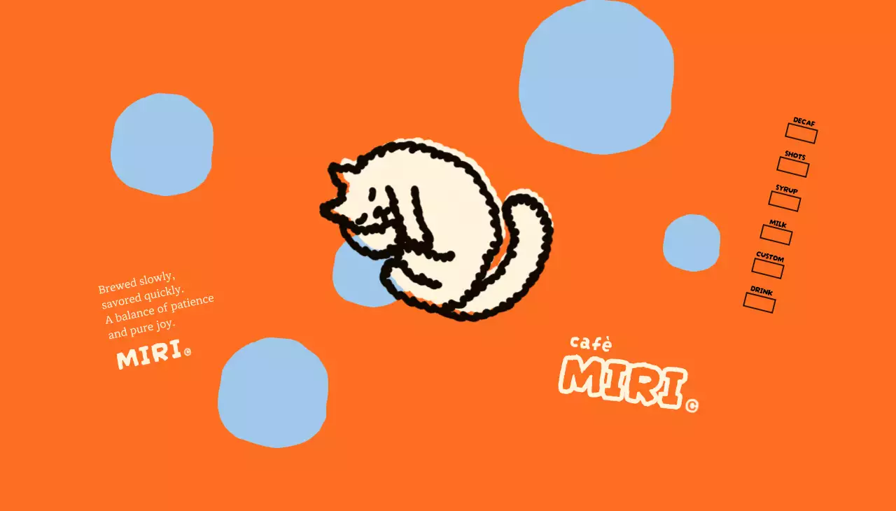 オレンジ ポップ カフェ カップスリーブ