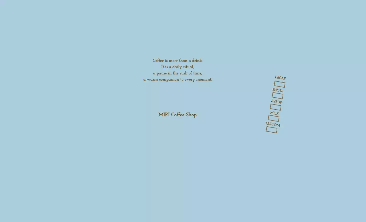 水色 シンプル コーヒー カップスリーブ