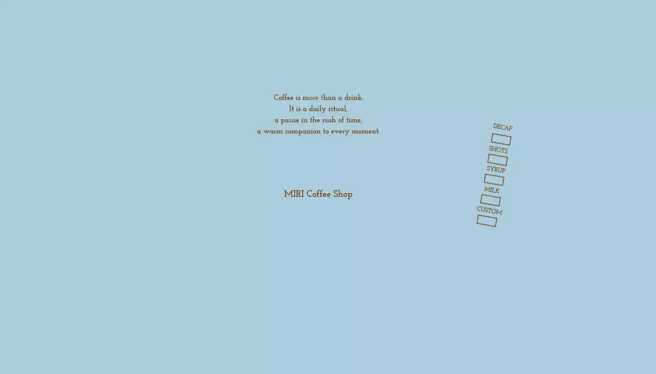 水色 シンプル コーヒー カップスリーブ