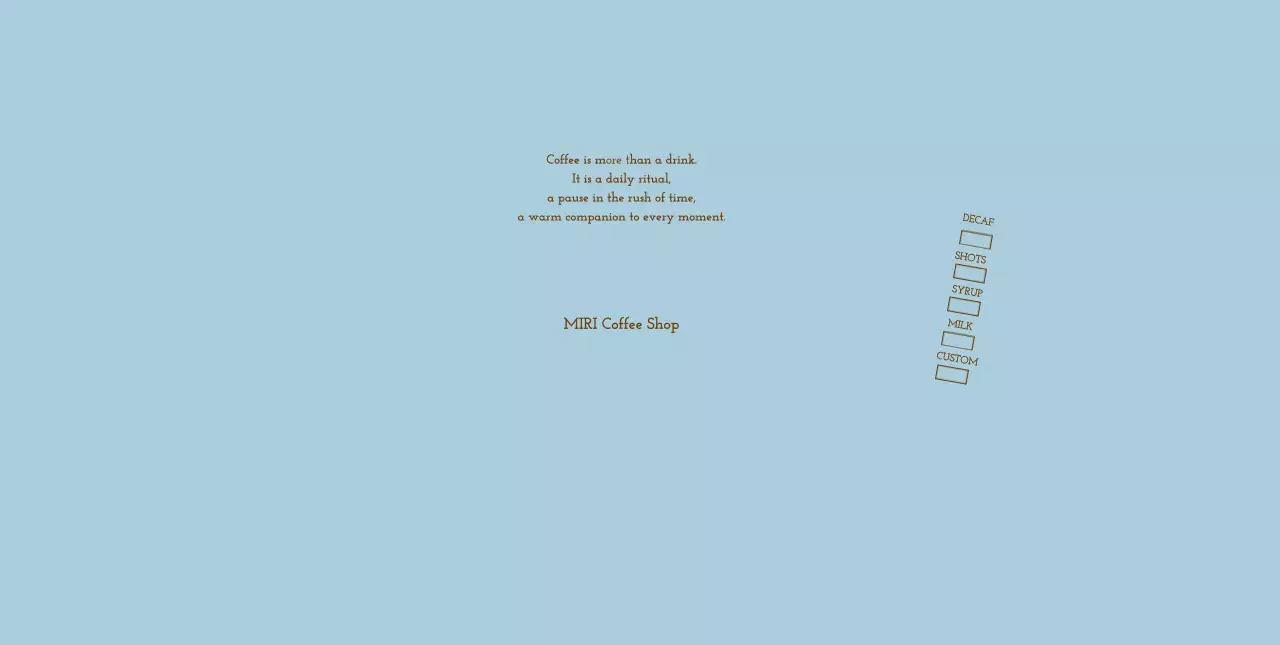 水色 シンプル コーヒー カップスリーブ