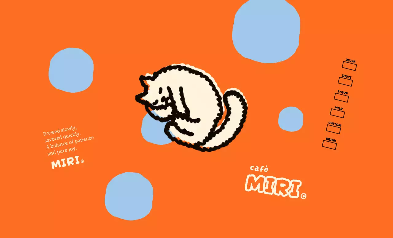 オレンジ ポップ カフェ カップスリーブ