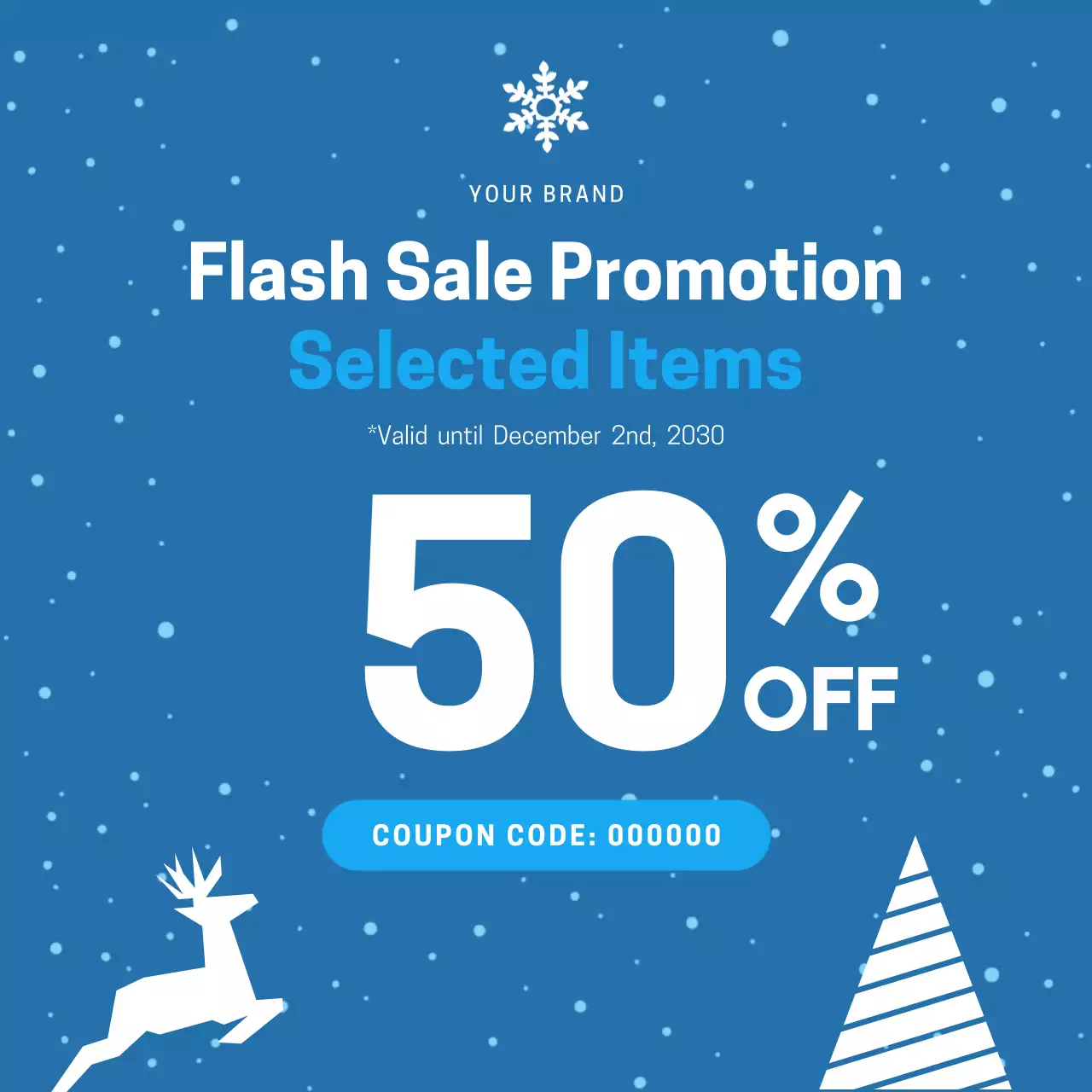 Blue Modern Sale Promotion Post