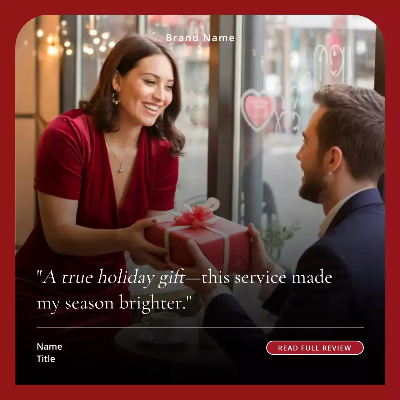 Red Traditional Holiday Greeting Instagram Post