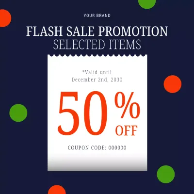 Navy Modern Sale Promotion Post