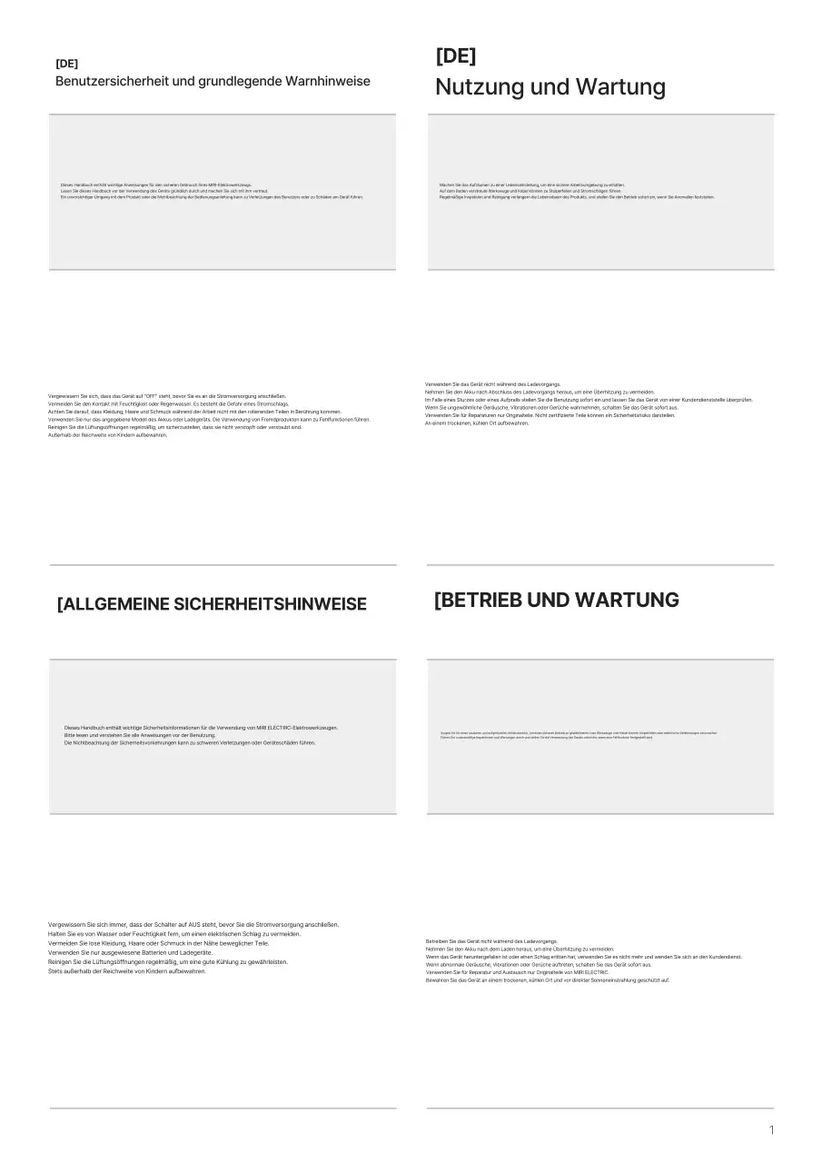 Bedienungsanleitung für moderne elektrische Bohrmaschinen von Gray