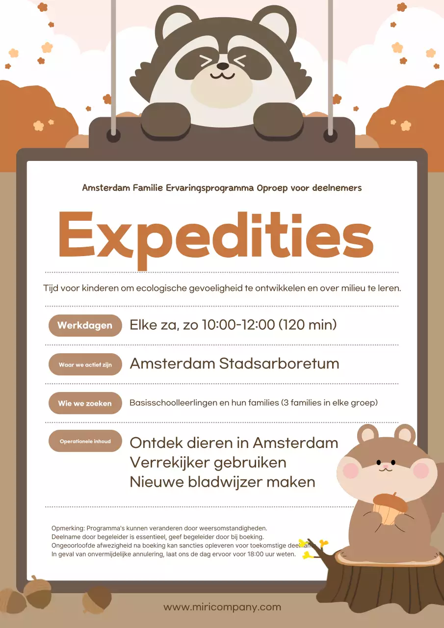Werving voor de Brown Baby Eco Experience