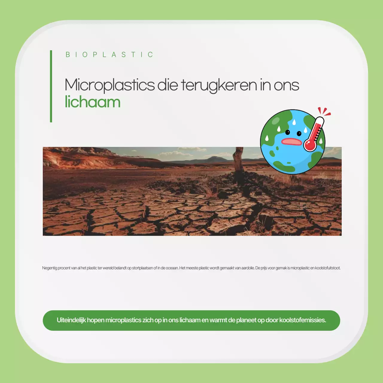 Promotie van een schoon, groen en milieuvriendelijk plasticbedrijf