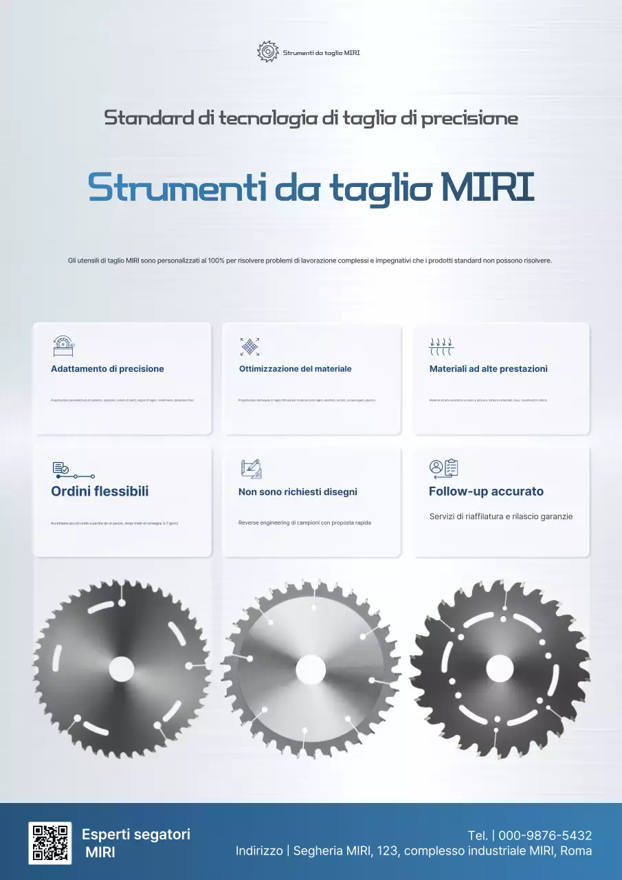 Promozione del prodotto Gray Clean Cutting Technology