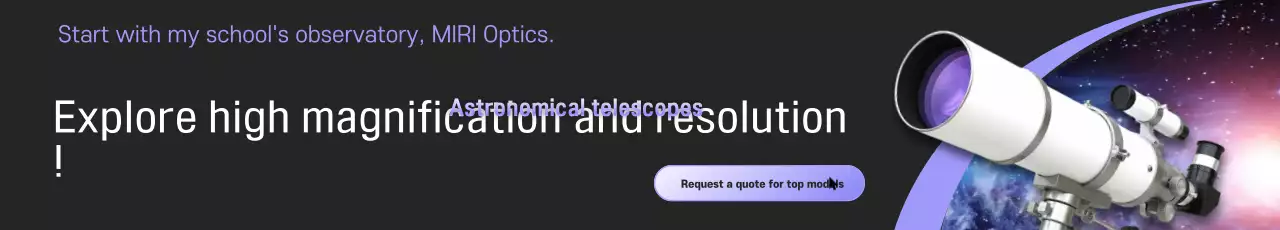 Anúncio de Astronomia Moderna em Preto