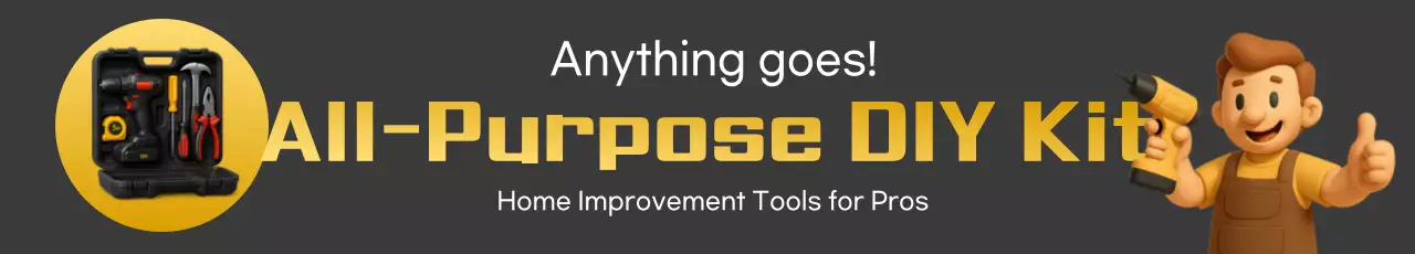 Anúncio de kit faça-você-mesmo simples na cor cinza