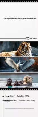 Guia de exposição Black Simple