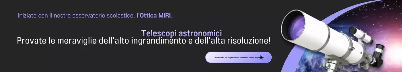 Pubblicità di astronomia moderna nera