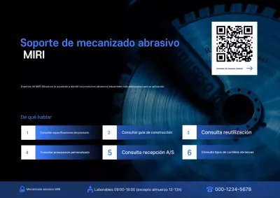 Guía de consultoría industrial moderna azul