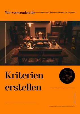 Orange Vintage Audiowerbung