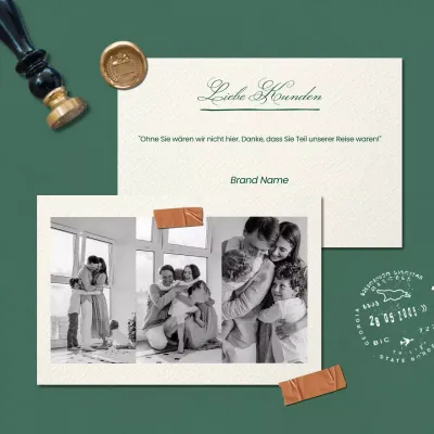 Grüne und beige minimalistische moderne Neujahrsgrüße für soziale Medien