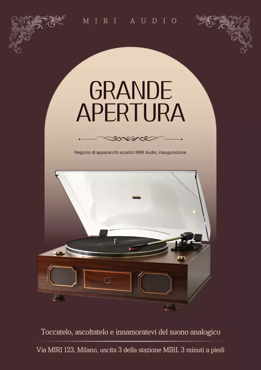 Evento aperto Brown Classic Audio