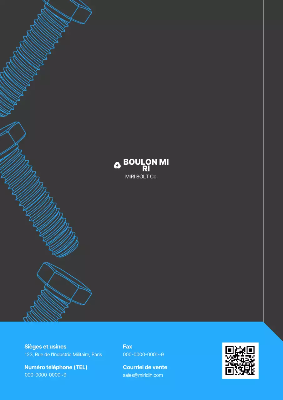 Catalogue industriel moderne Sky Blue