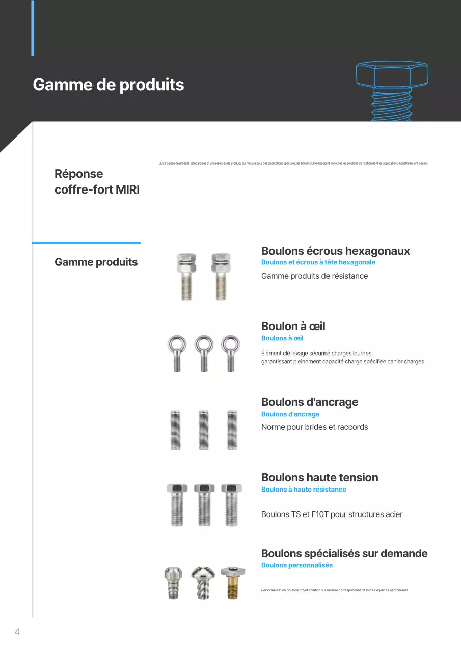 Catalogue industriel moderne Sky Blue