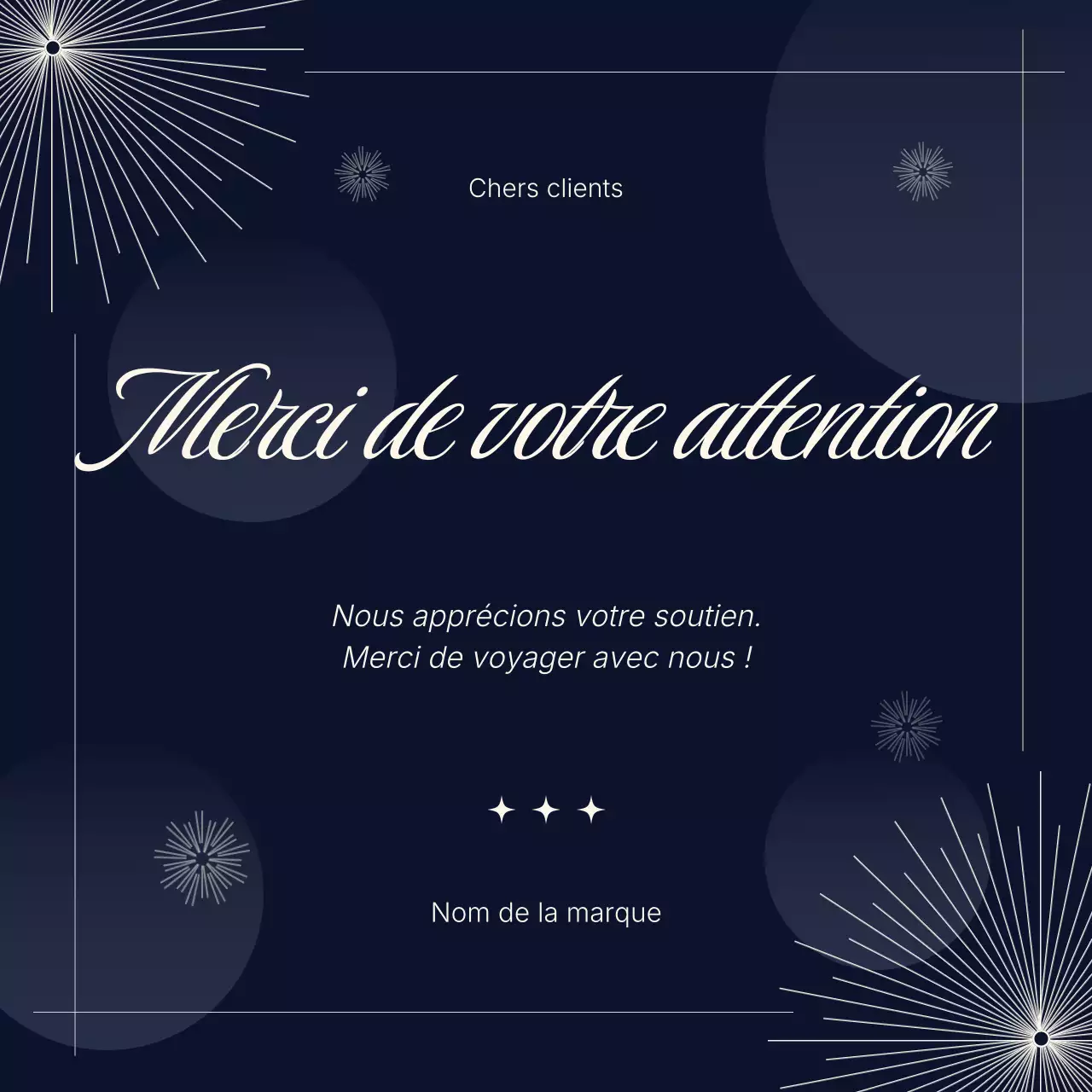 Carte de vœux minimaliste bleue et blanche pour le Nouvel An sur les réseaux sociaux