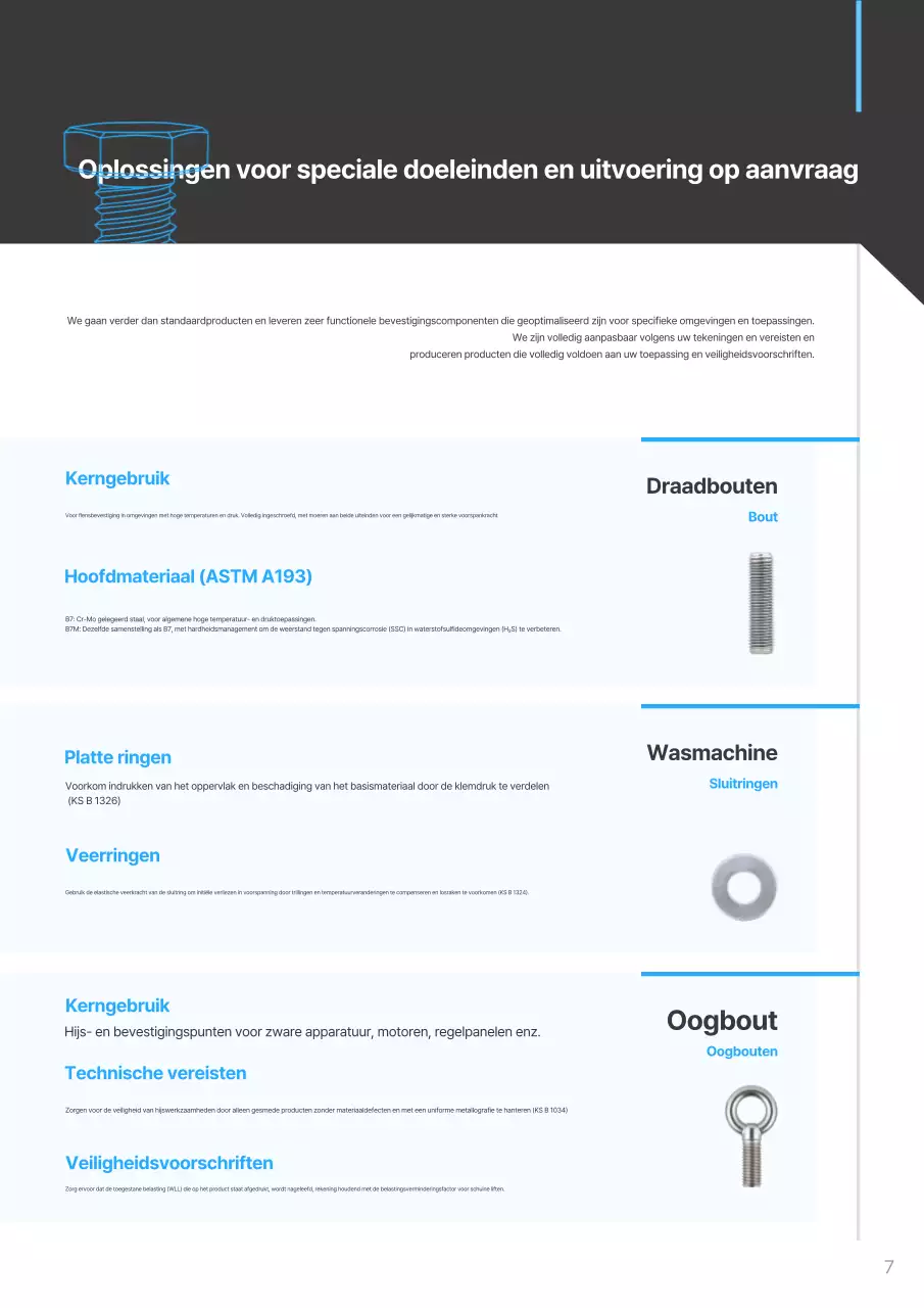 Hemelsblauwe moderne industriële catalogus