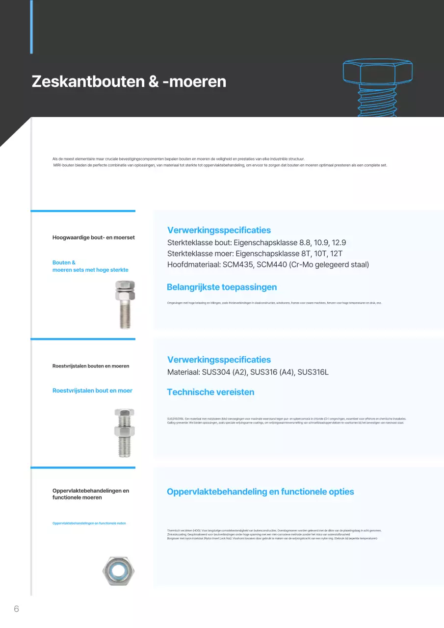 Hemelsblauwe moderne industriële catalogus