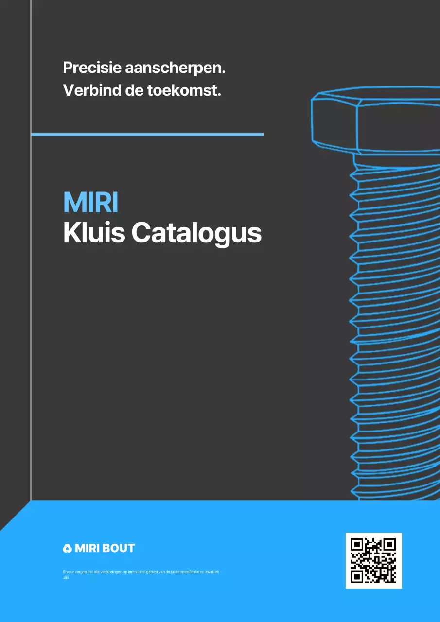Hemelsblauwe moderne industriële catalogus