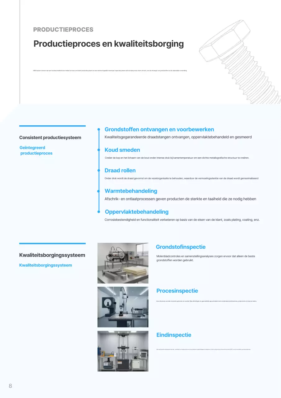 Hemelsblauwe moderne industriële catalogus