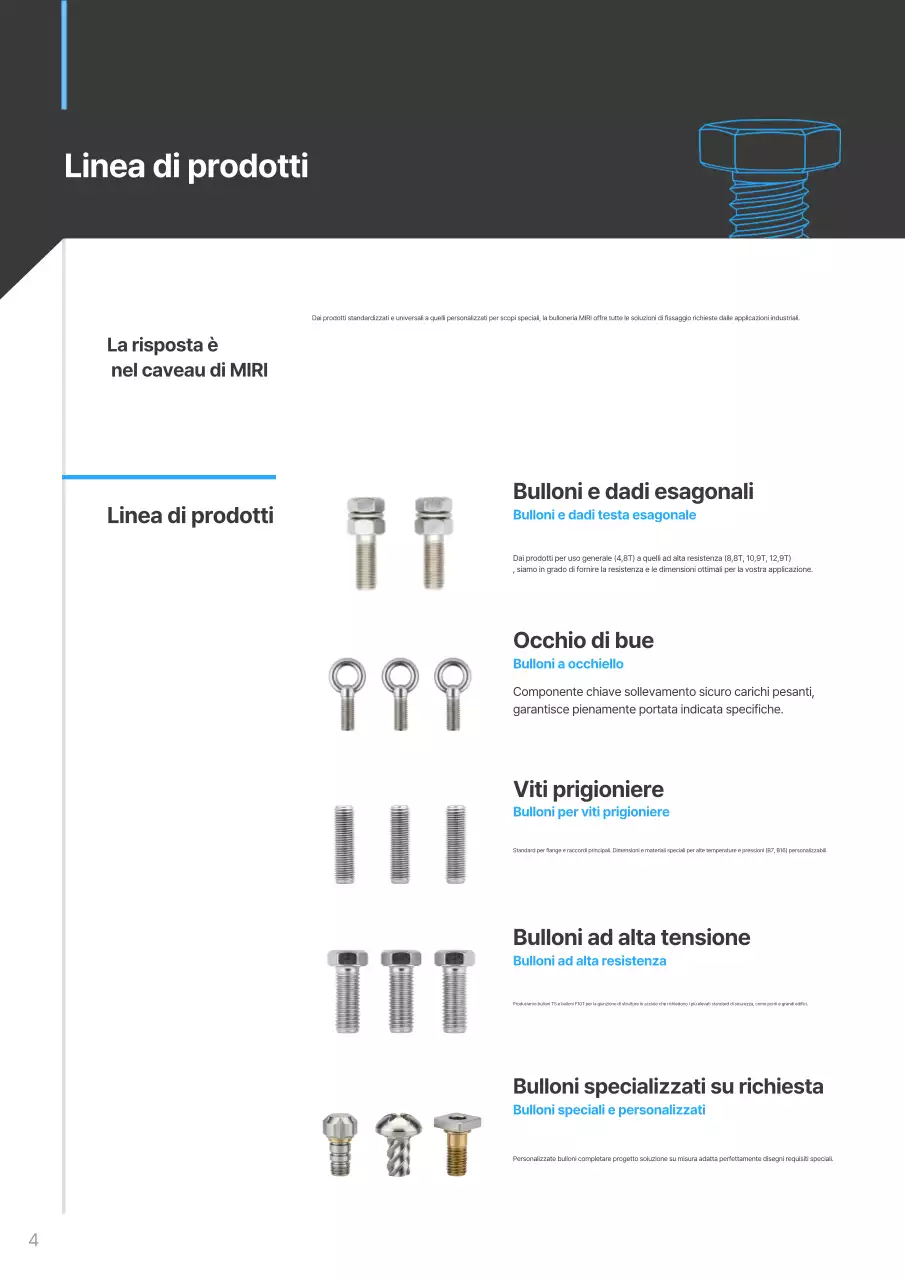Catalogo industriale moderno blu cielo