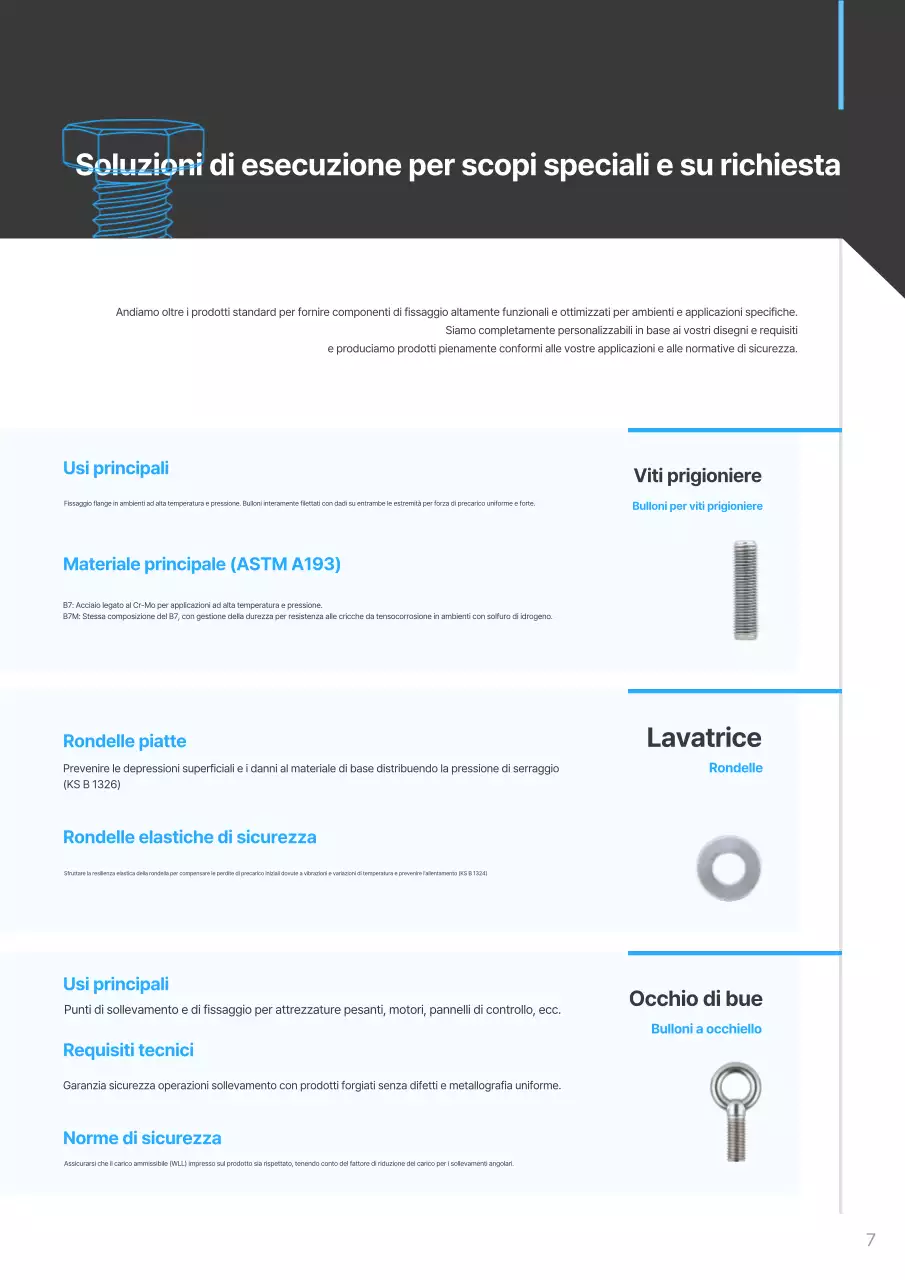 Catalogo industriale moderno blu cielo